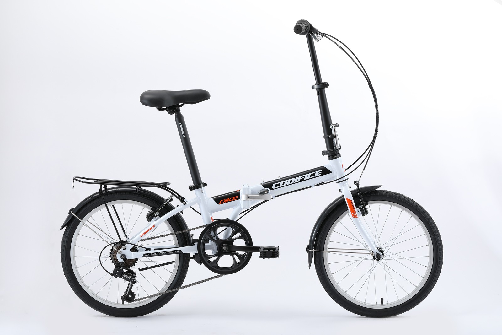 20-inch Alloy Folding Bicycle with Shimano 7-Speed Gears