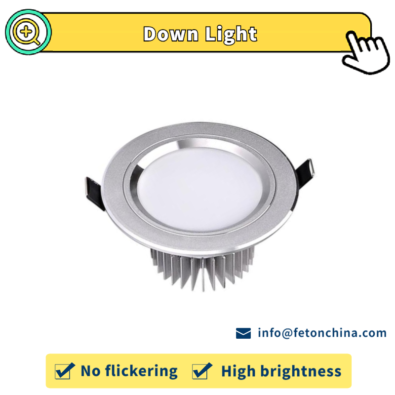 Dimmable Recessed COB Down Light 5W 10W 15W 20W Aluminum Body High CRI LED Ceiling Light Anti-Glare for Hospital Lighting Office Building Lighting FT Series 9689 - Image 2