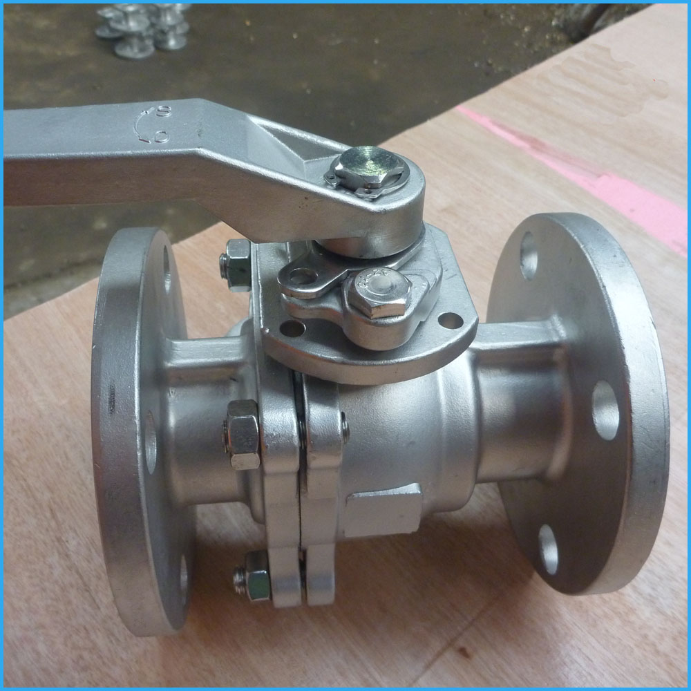 DIN Standard Manual Ball Valve with Flanged Connections