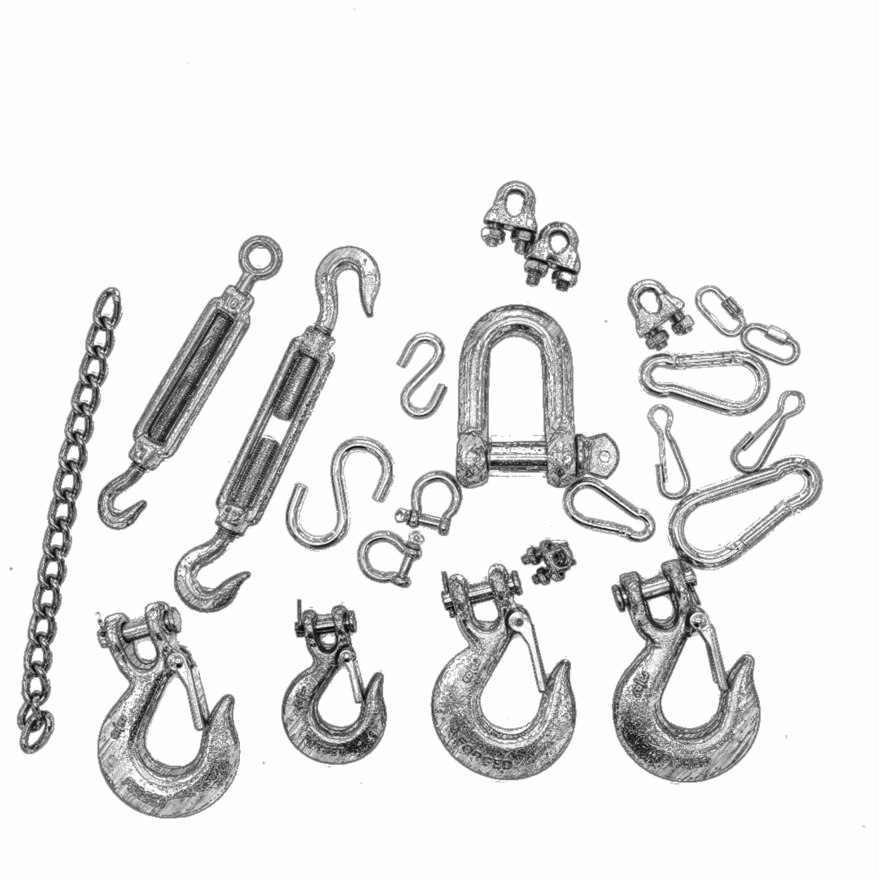 DIN741 Galvanized Malleable Screw Type Wire Rope clip/turnbuckle/snap hook - Image 2