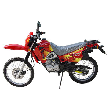 Off-Road Motorcycle with Knobby Tires