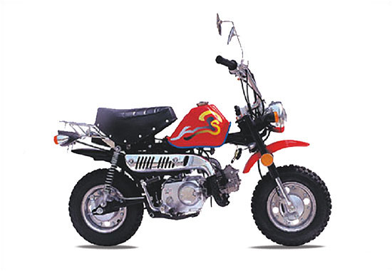 Off-Road Motorcycle with Knobby Tires