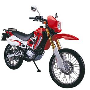 Off-Road Dirt Bike with Knobby Tires