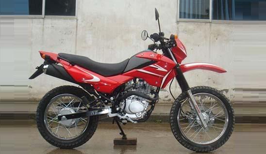 Off-Road Motorcycle with Knobby Tires