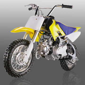 Off-Road Motorcycle with Air-Cooled Engine