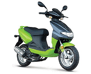 Green and Black Urban Scooter