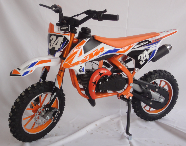 Off-Road Motorcycle with Knobby Tires