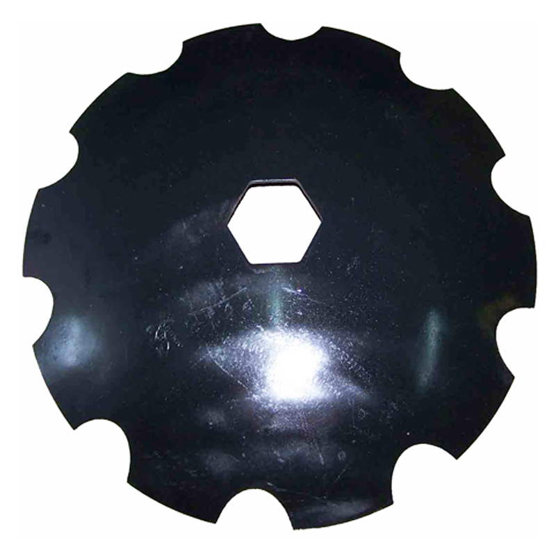 Scalloped agricultural disc blade