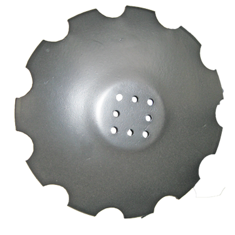 Hardened steel tillage disc blade
