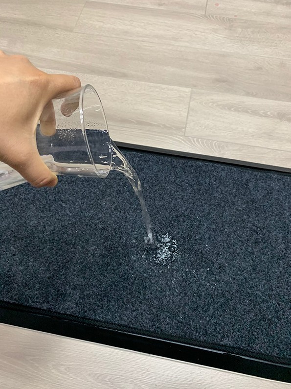 Disinfectant Entrance Mat with Rubber Base