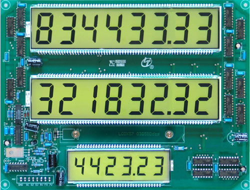 Seven-Segment LCD Display Board