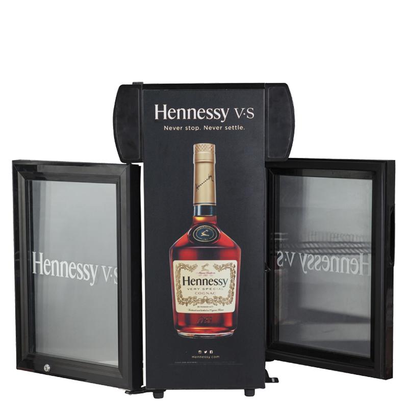 Double-Sided Glass Door Display Freezer