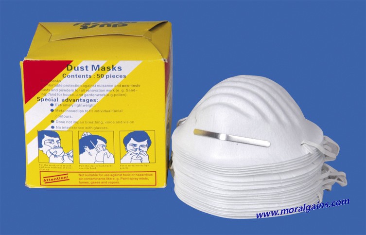 DISPOSABLE POLYESTER DUST MASK - Image 2