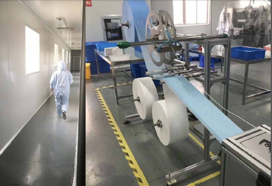 Surgical mask manufacturing facility