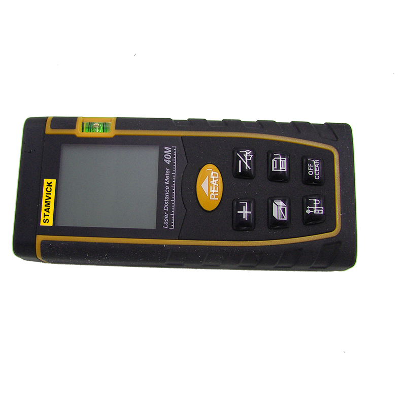 Laser Distance Meter with Bubble Level