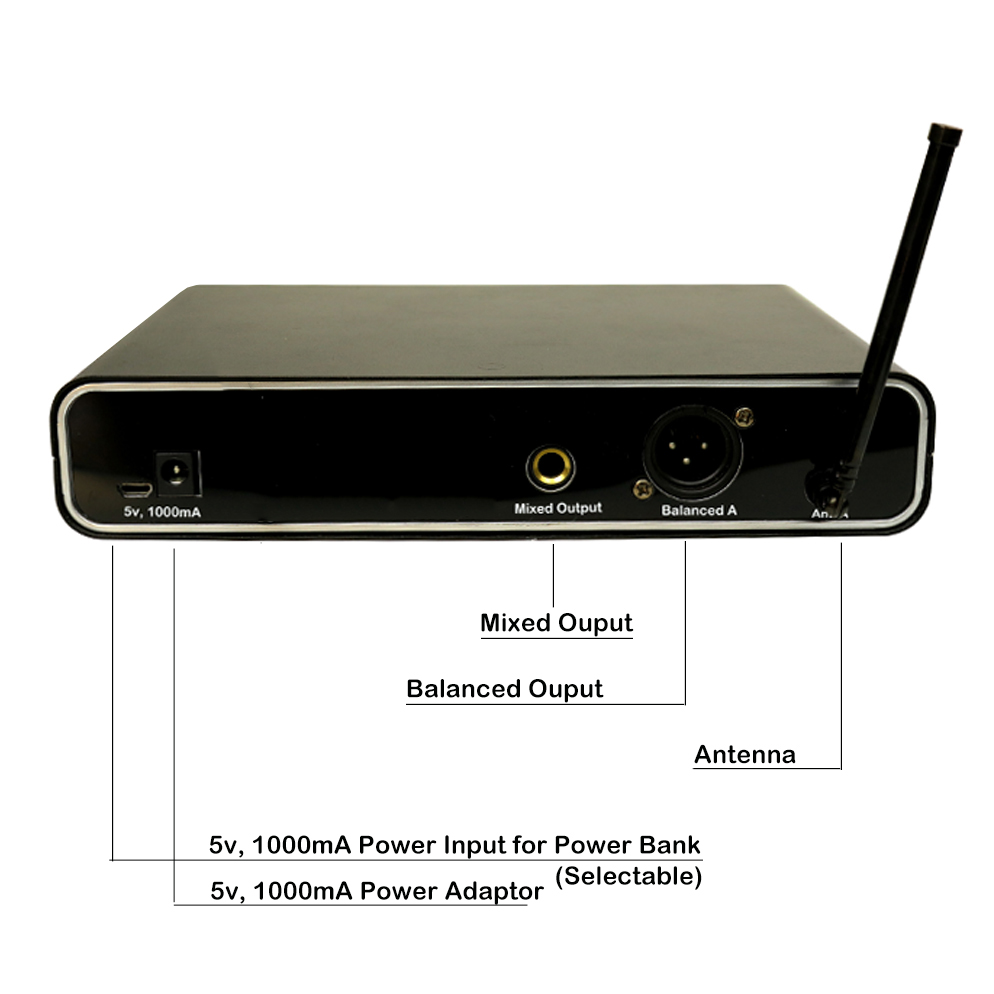 Diversity 100 channels UHF Wireless Microphone UH-15Pro - Image 2
