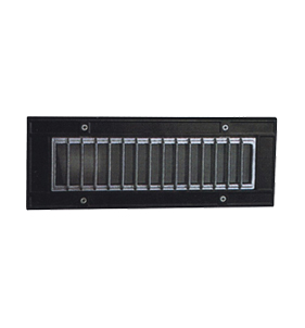 Black Rectangular HVAC Vent Grille