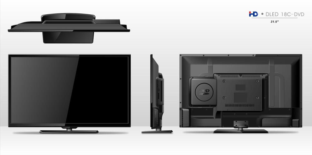 31.5-inch HD Television with Integrated DVD Player
