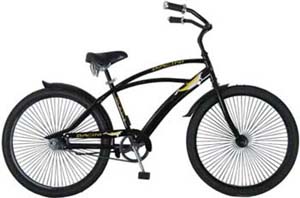 Steel Frame Beach Cruiser Bicycle