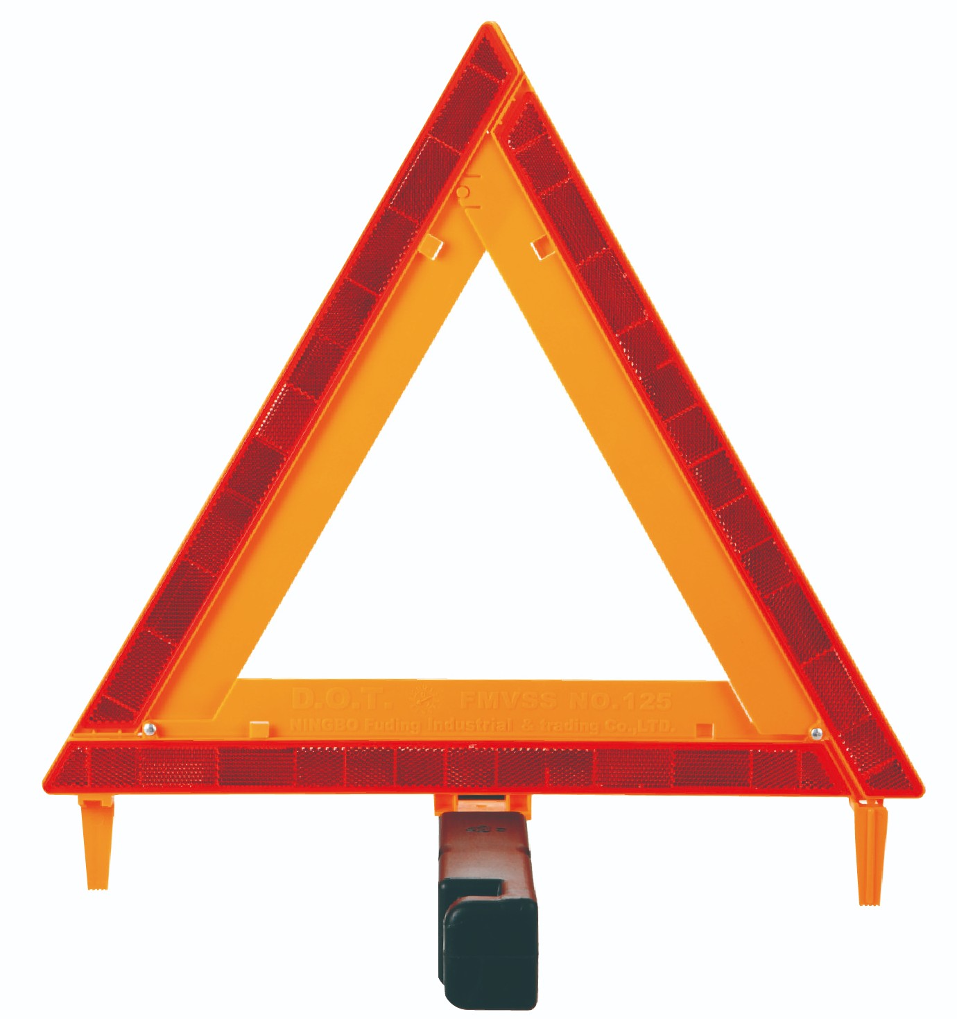 DOT roadway safety car warning reflector triangle auto red road traffic triangle - Image 3