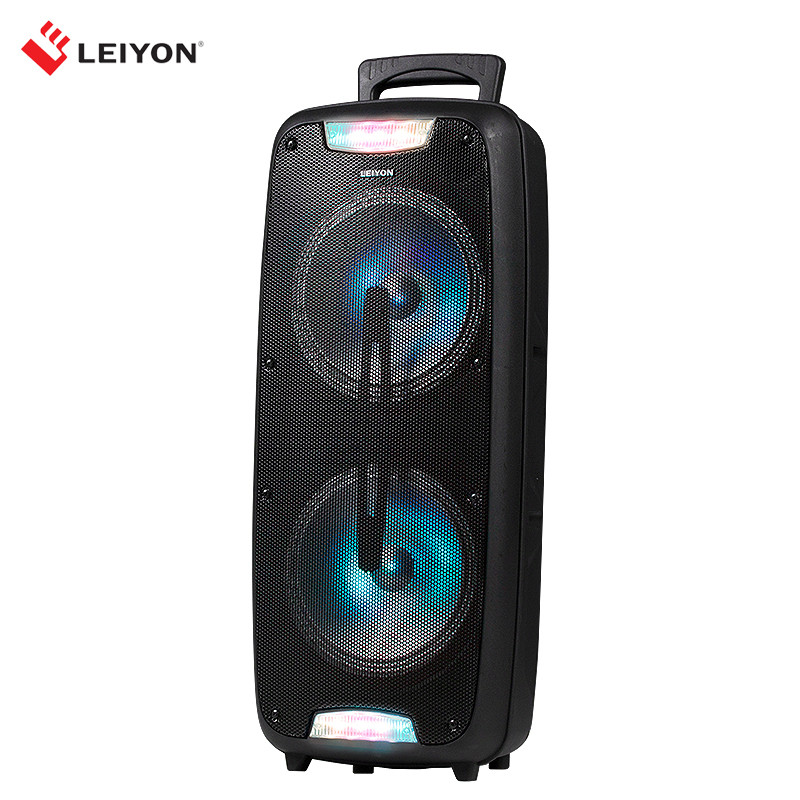 double 8 inch wireless portable trolley bluetooth speaker - Image 2