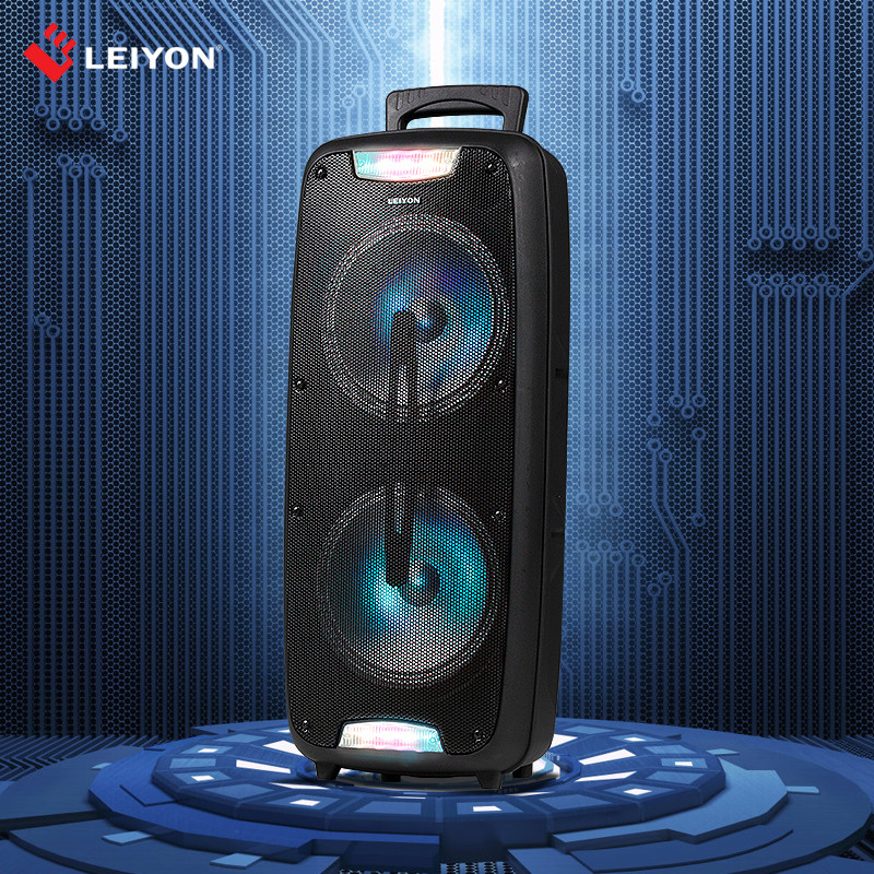 Dual 8-Inch Wireless Portable Trolley Speaker