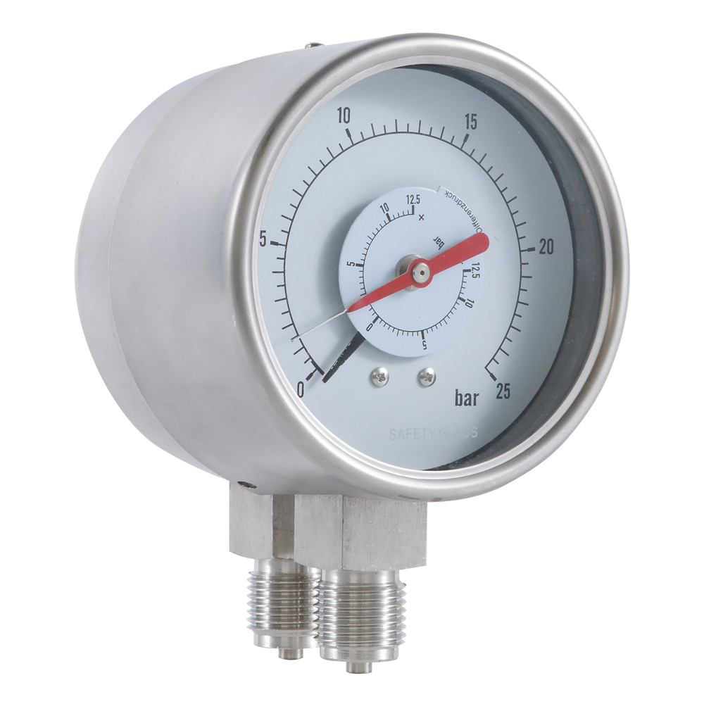 Differential Pressure Gauge with Double Bourdon Tube