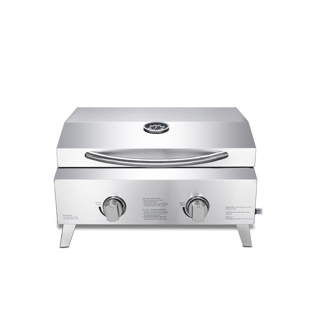 Double Burner Stainless Steel Barbecue Box