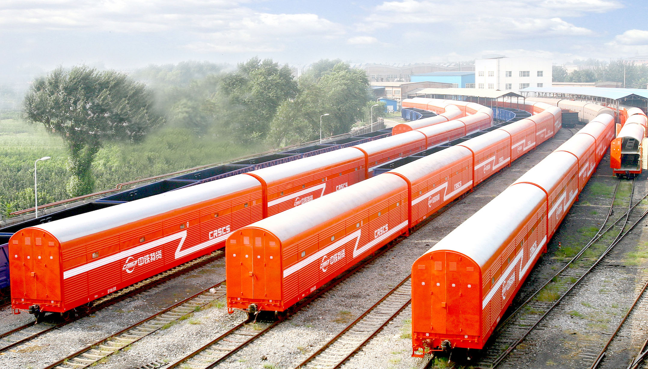 Double Deck Railcar for Vehicle Transport