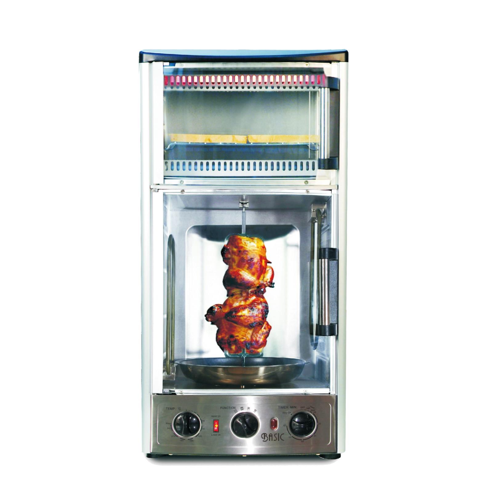 Double-Deck Rotisserie Grill Oven