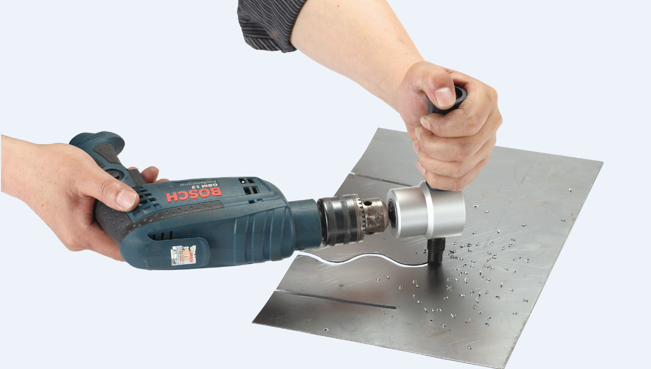 Double-Headed Metal Sheet Cutter