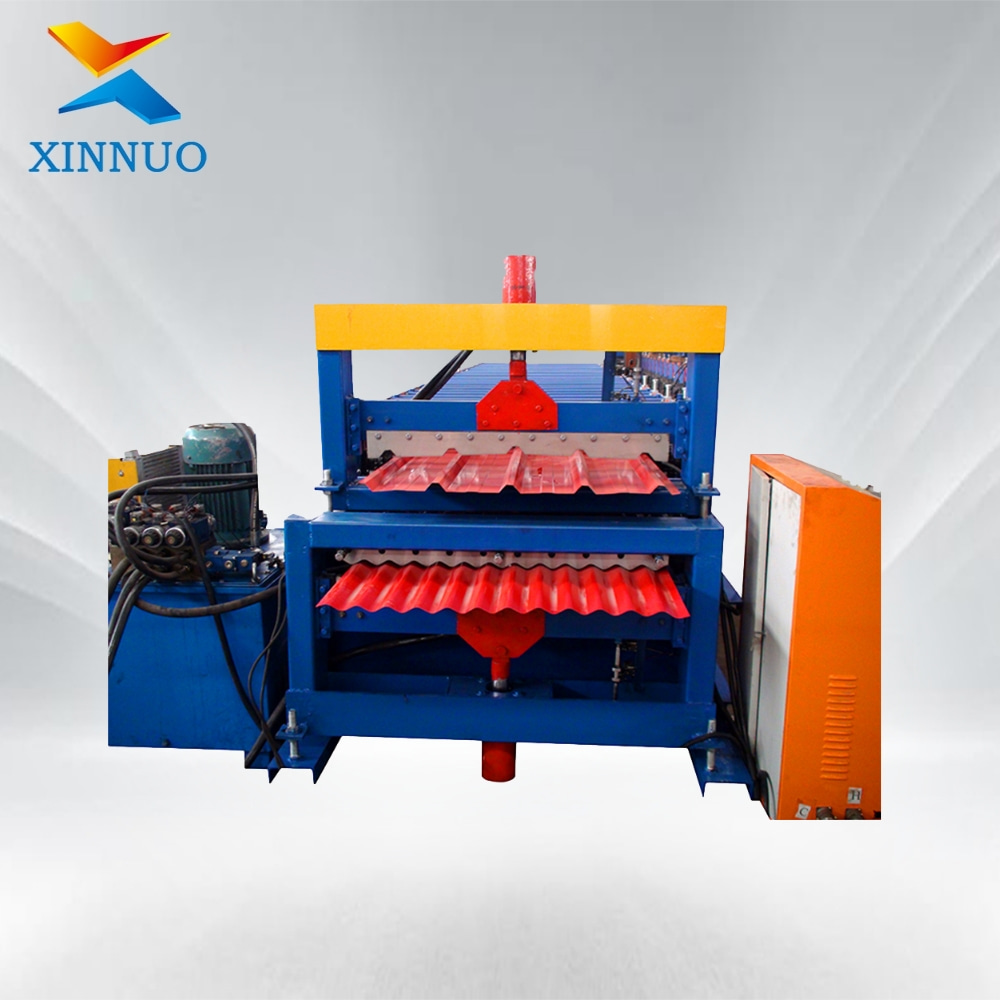 Double Layer Metal Roofing Tile Roll Forming Machine