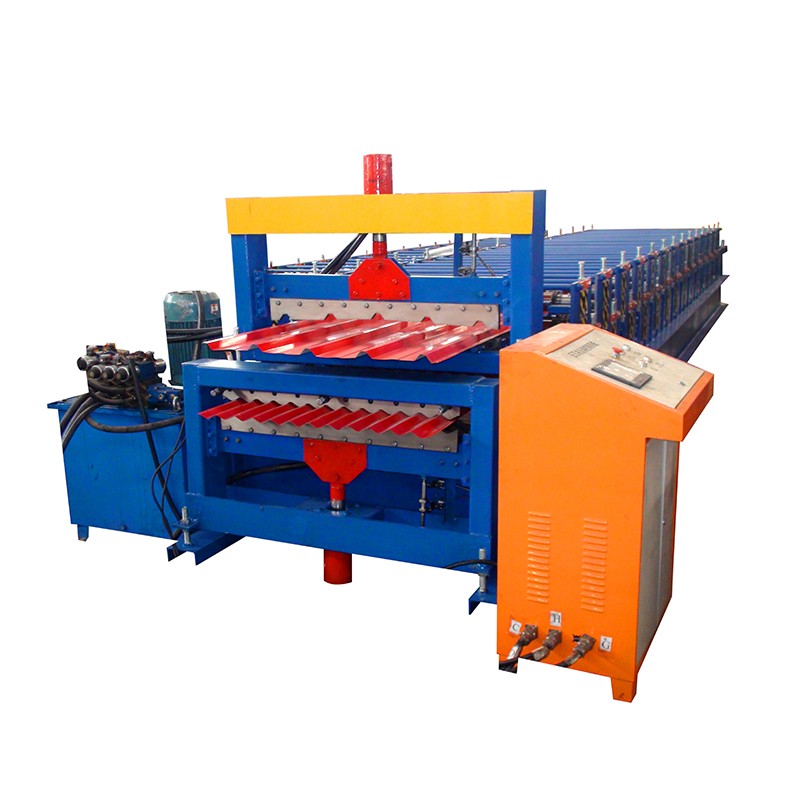 double layer corrugated forming machine iron sheet making machine drywall metal roofing m - Image 3
