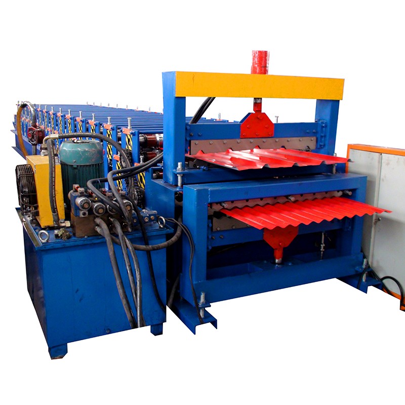 double layer corrugated forming machine iron sheet making machine drywall metal roofing m - Image 2