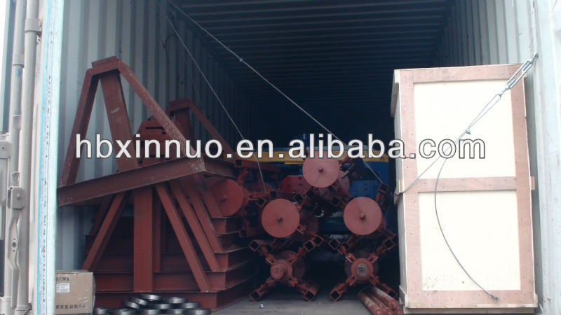 Machine frame and safety guards