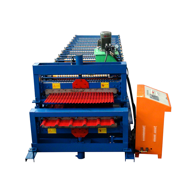 Double Layer Corrugated Metal Roofing Sheet Roll Forming Machine IBR Roofing panel double - Image 2