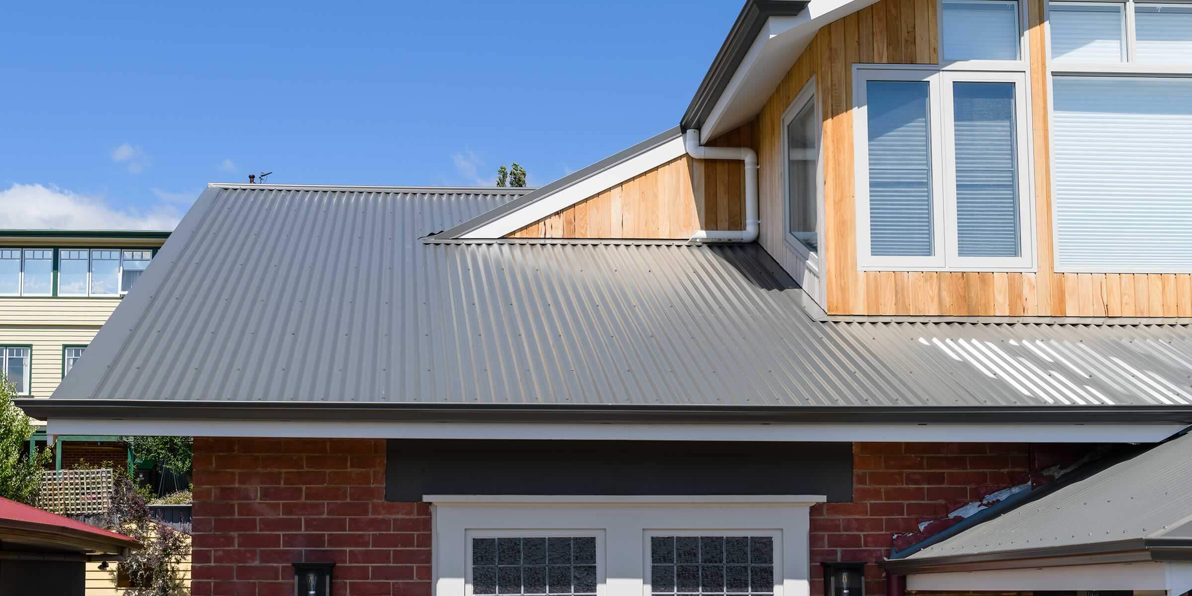Finished metal roofing profile example