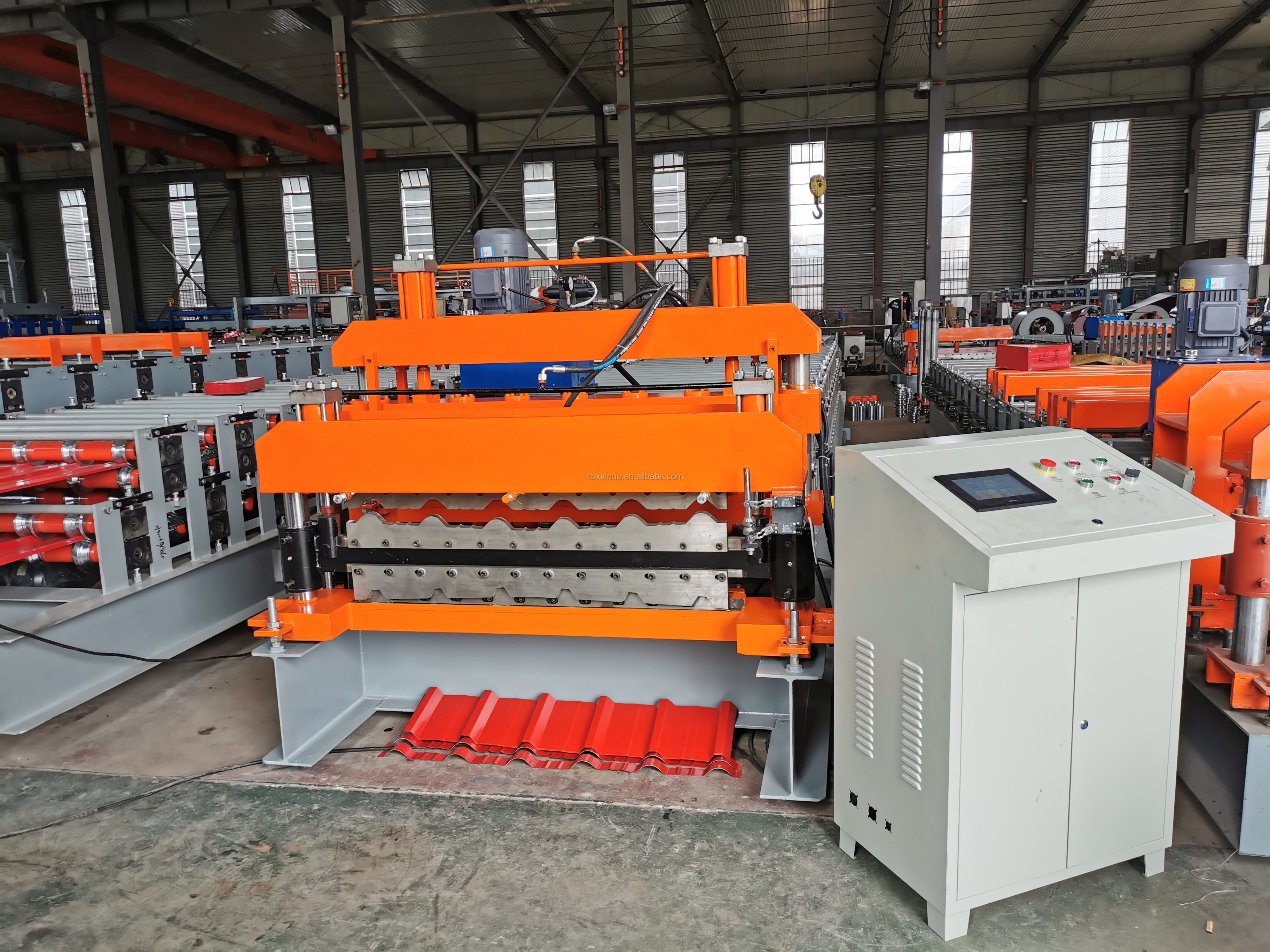 Full view of the double layer production line