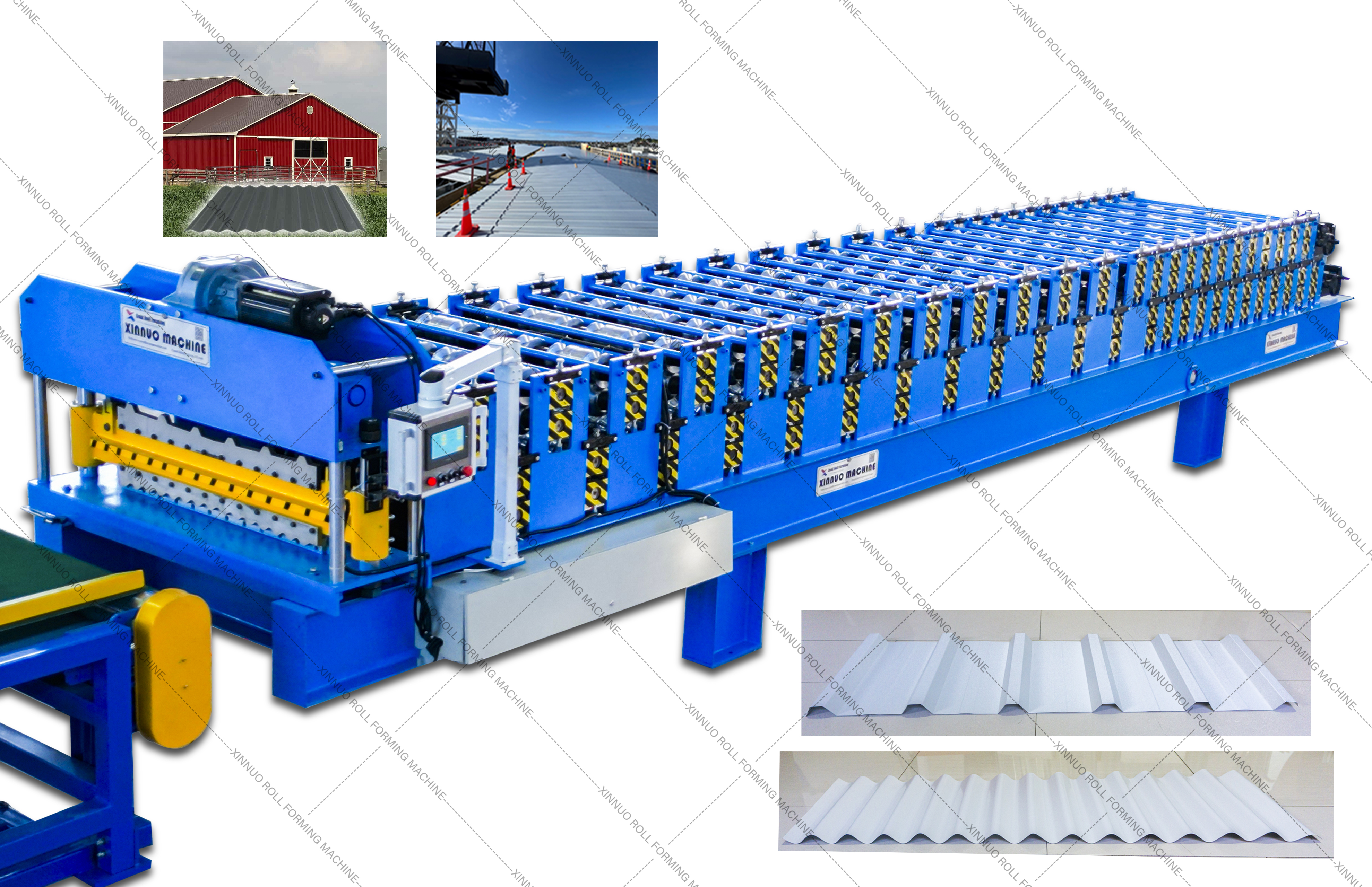 Roll forming station detail