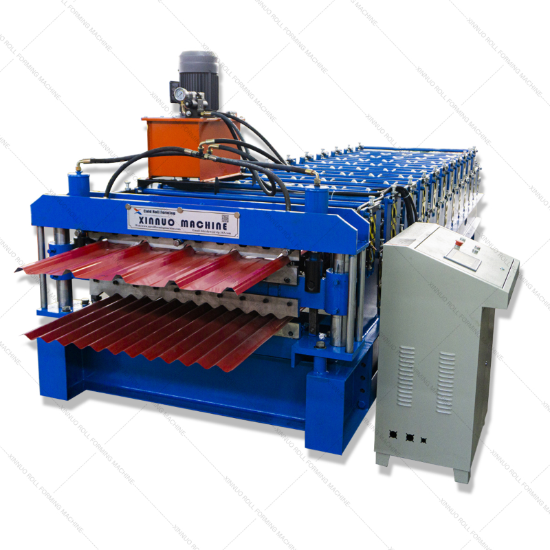 Roll forming process and machine structure