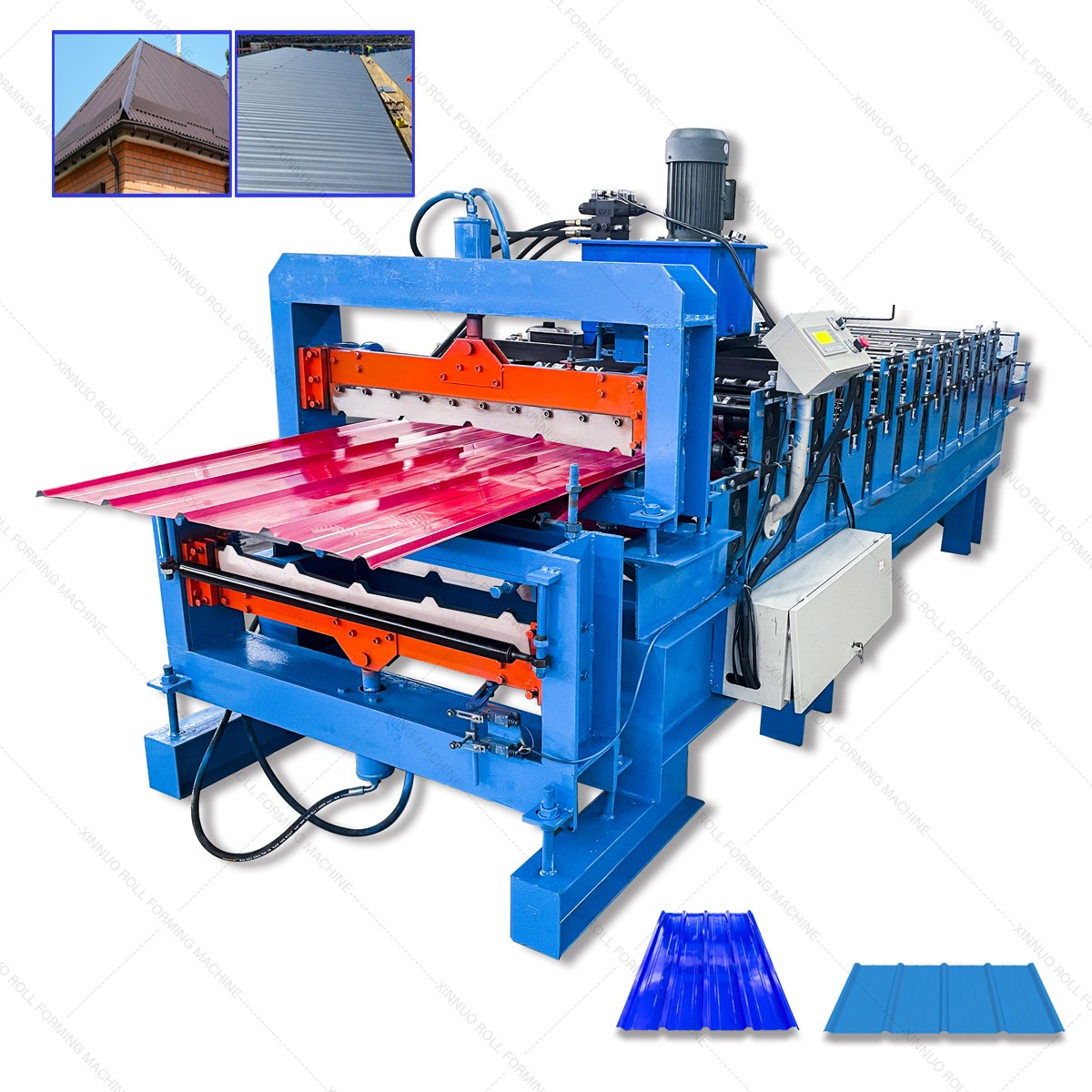 double layer roof panel double decker roll forming machine - Image 2