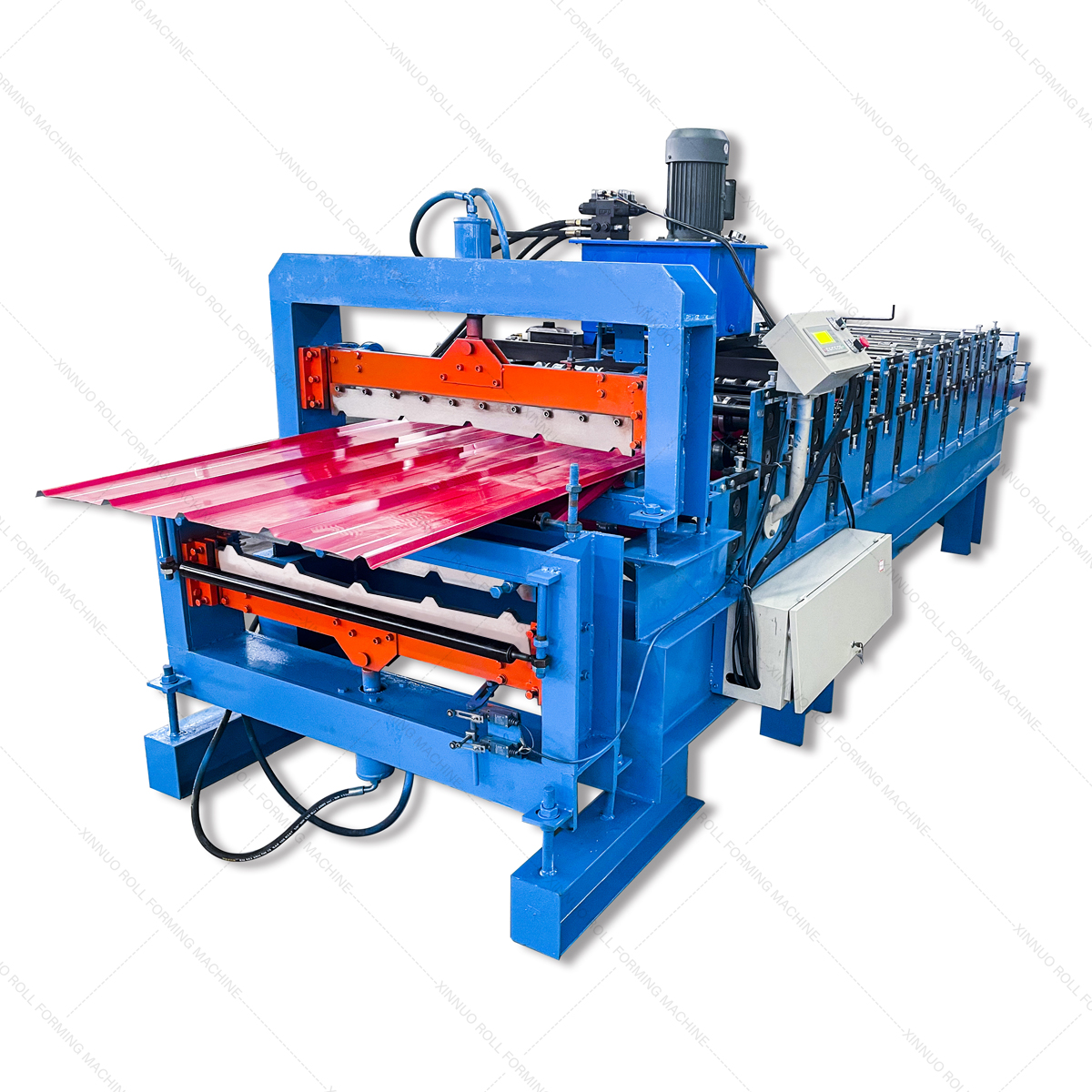 Roll forming mechanism and roller rows
