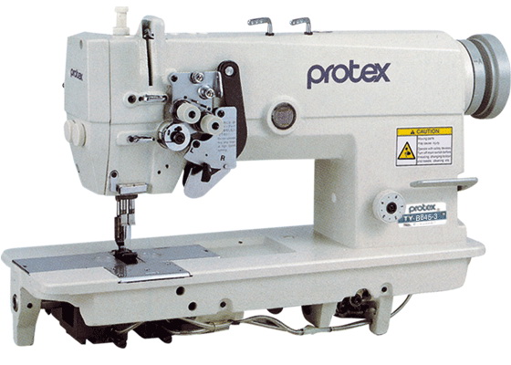 Double Needle Lockstitch Sewing Machine with Split Needle Bar