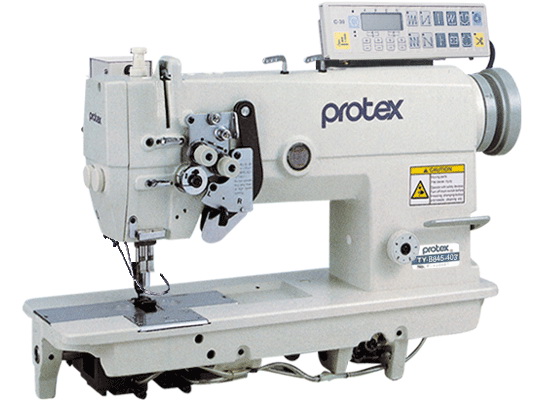 Double Needle Lockstitch Sewing Machine with Split Needle Bar