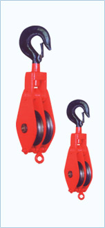 Heavy-Duty Double Sheave Pulley Block with Swivel Hook