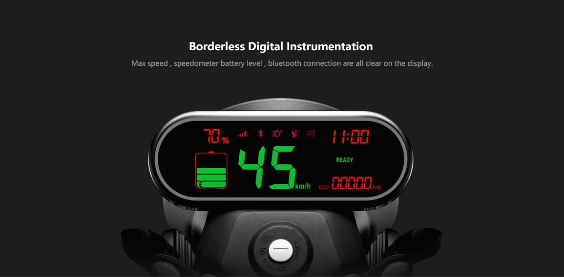 Borderless digital dashboard display
