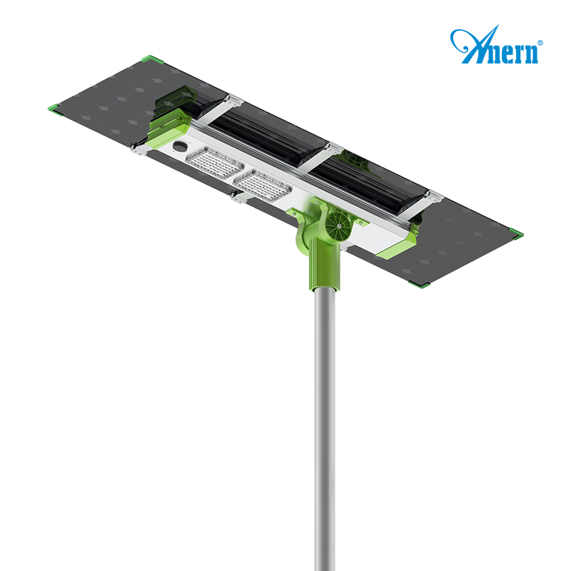 Double-Sided Solar Street Light