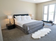 King Size Bed with White Linens