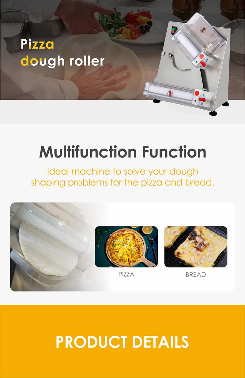 Automatic dough roller for pizza and bread applications