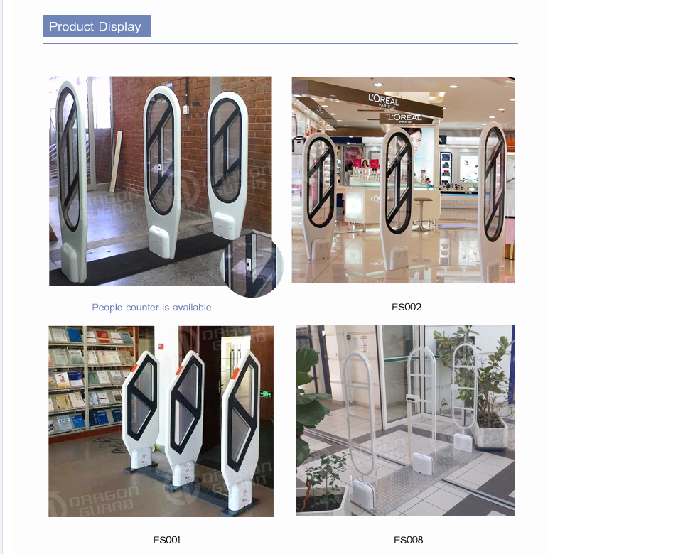 Product display and people counter